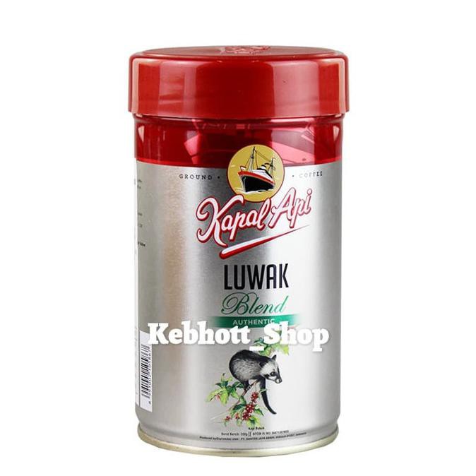 

Kopi Bubuk Kapal Api Luwak Blend Authentic Ground Coffee 200gr
