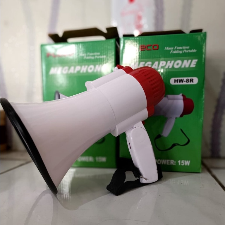 MEGAPHONE/PENGERAS SUARA MEREK FLECO HW-8R DAN YC-130 RU GRATIS BATERAI DAN CAS BISA REKAM SUARA