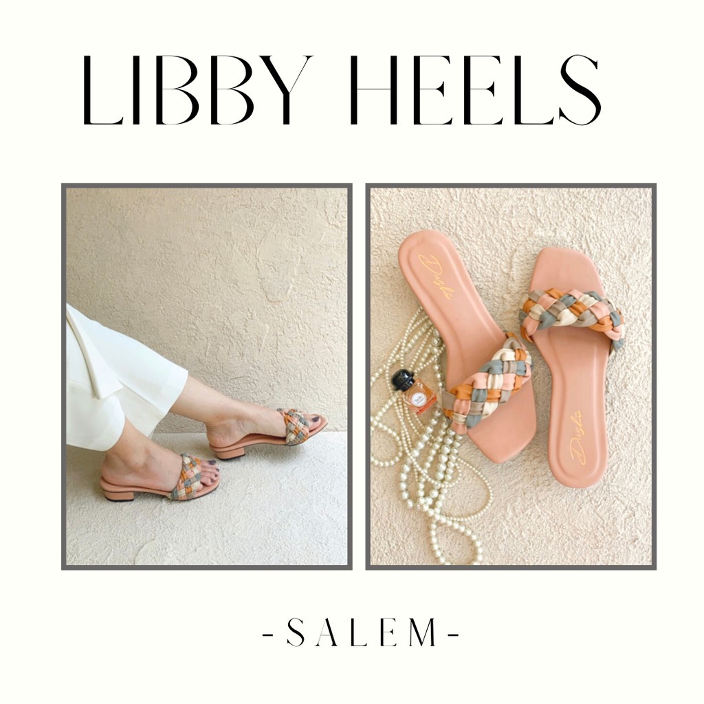 Libby heels - Sendal kepang wanita hak tahu