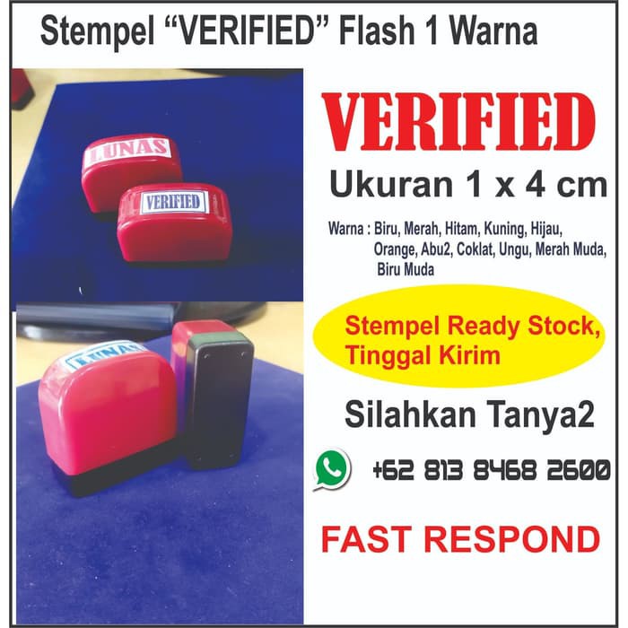 

Stempel Verified Flash 1 Warna