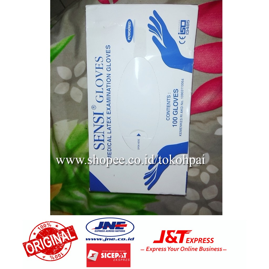 SARUNG TANGAN SENSI GLOVES ISI 100 PCS / SENSI GLOVES SARUNG TANGAN MEDIS