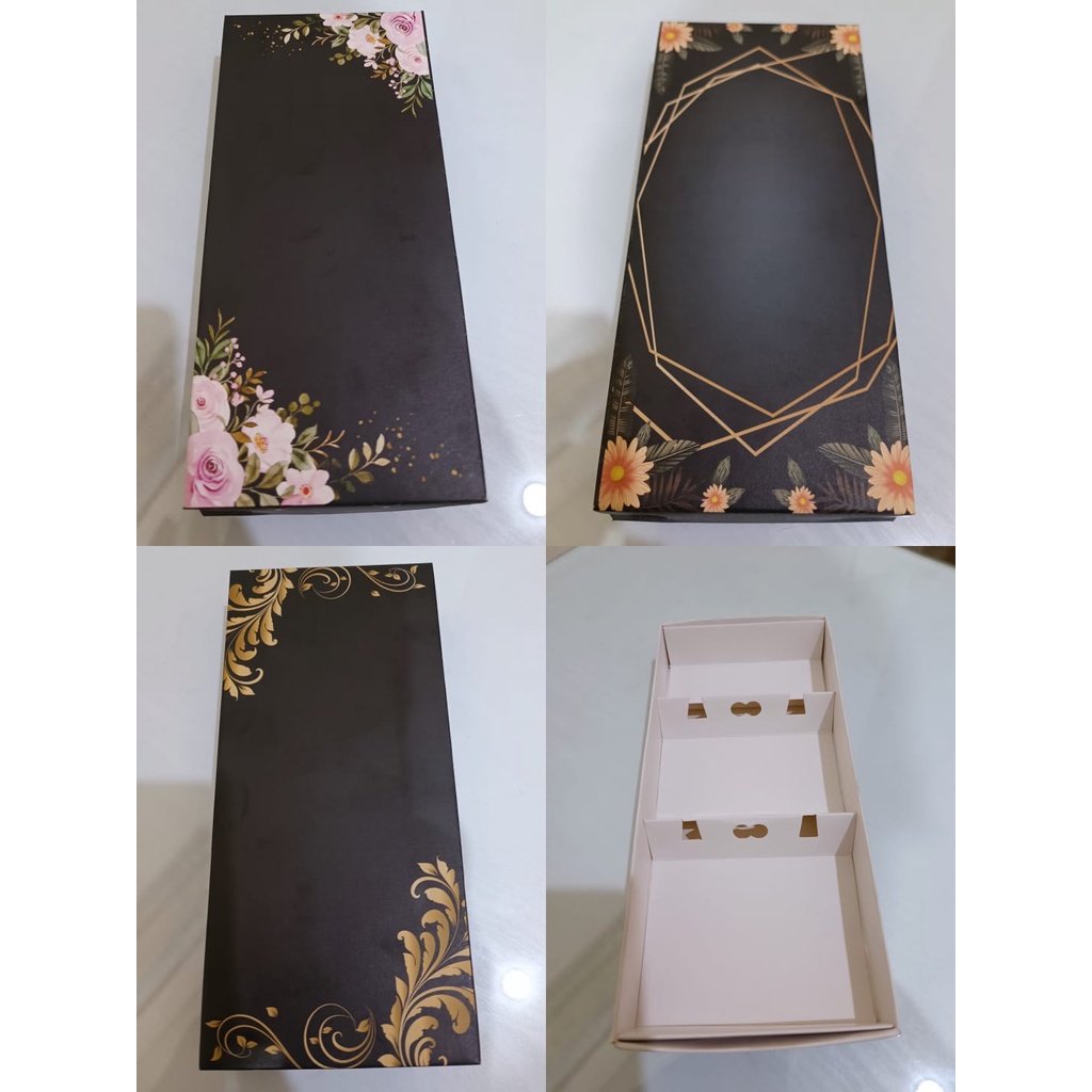 Box kemasan Souvenir Sendok, Garpu &amp; Sumpit Uk. 21 x 9,5 x 2,7 Tutup Cetakan Kertas