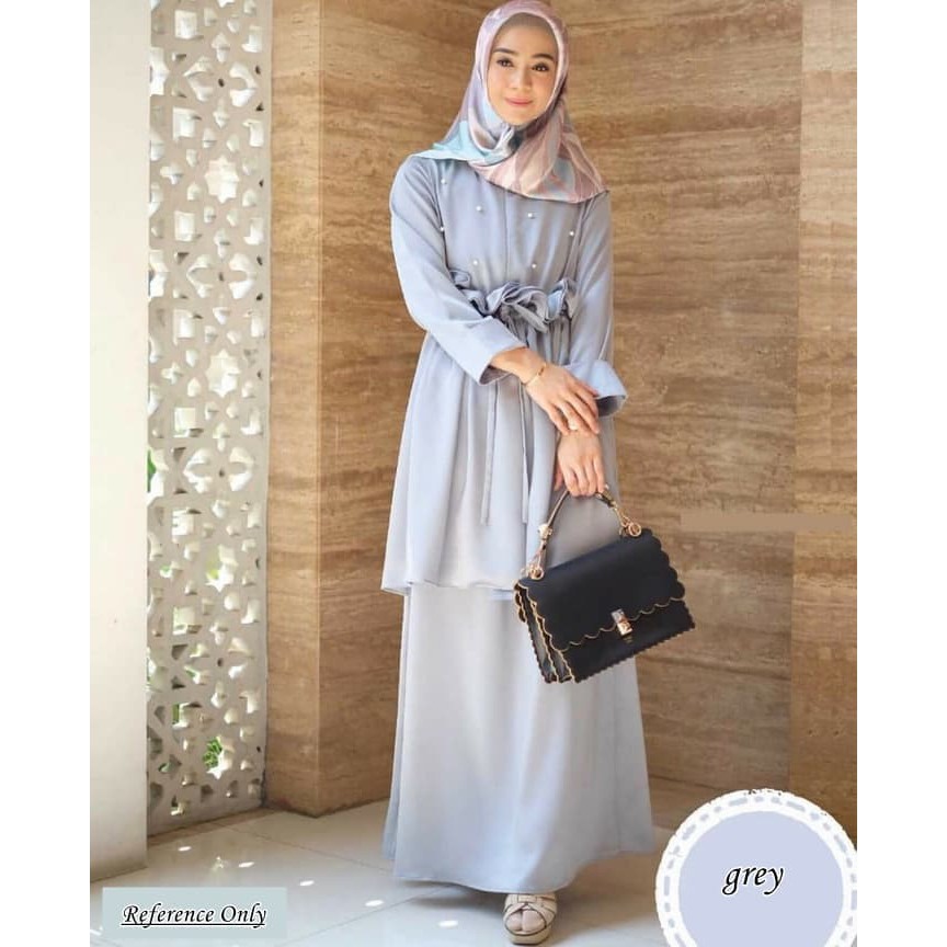 GAMIS SYARI ANNAJAH CAPUCCINO 900GR 110 140 ALLSIZE GAMIS SYARI BUSUI CADAR CREPE HQ POLOS MURAH I.