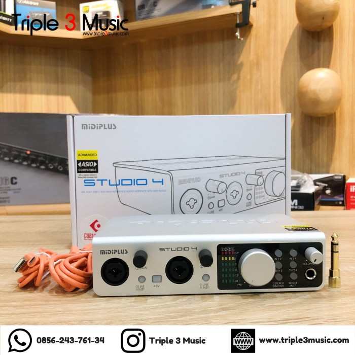 MIDIPLUS STUDIO 4 SOUNDCARD RECORDING TRIPLE3MUSIC