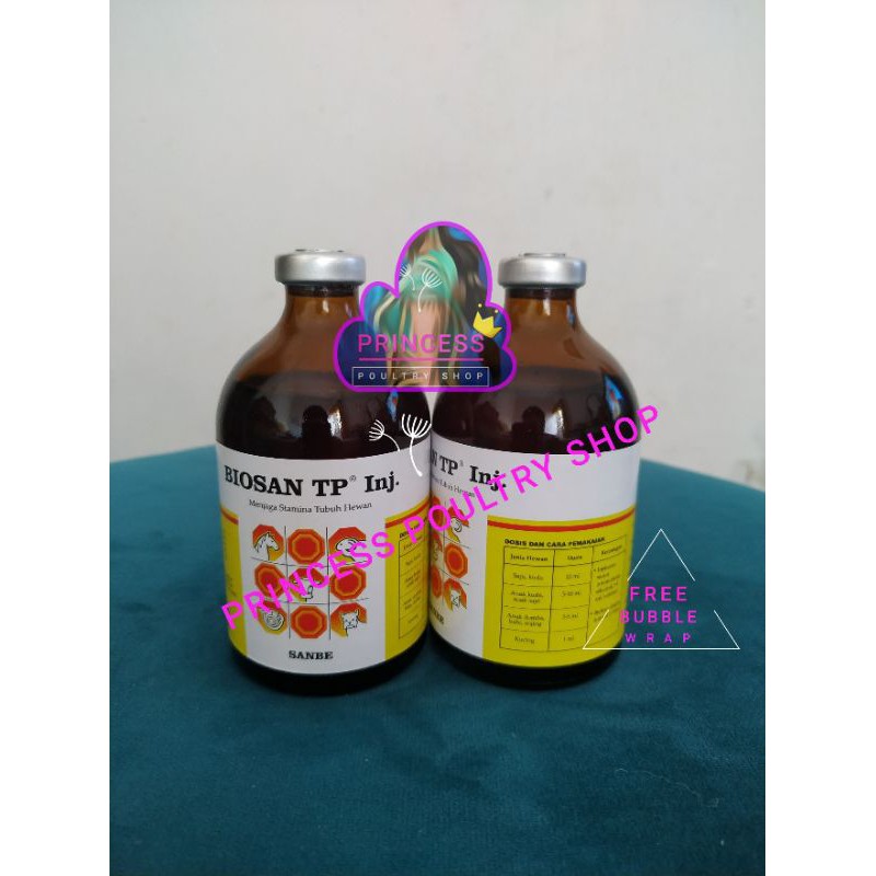 BIOSAN TP Inj 100 ml - BIOSAN TP Injeksi 100 ml - Menjaga Stamina dan Daya Tahan Tubuh Hewan