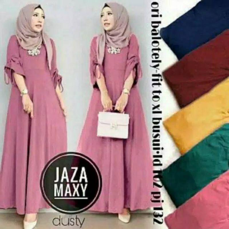 Jaza maxy dress baju gamis fashion muslim remaja wanita