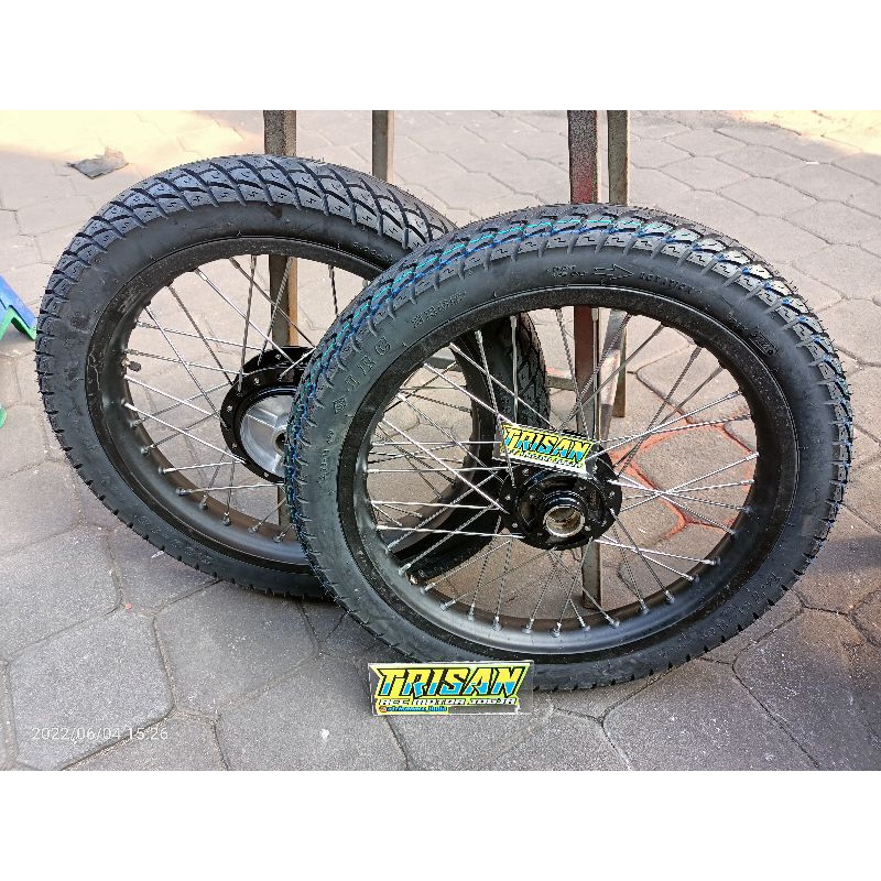BAN SET RX KING VELG V ROSSI RING 18 TROMOL ORIGINAL