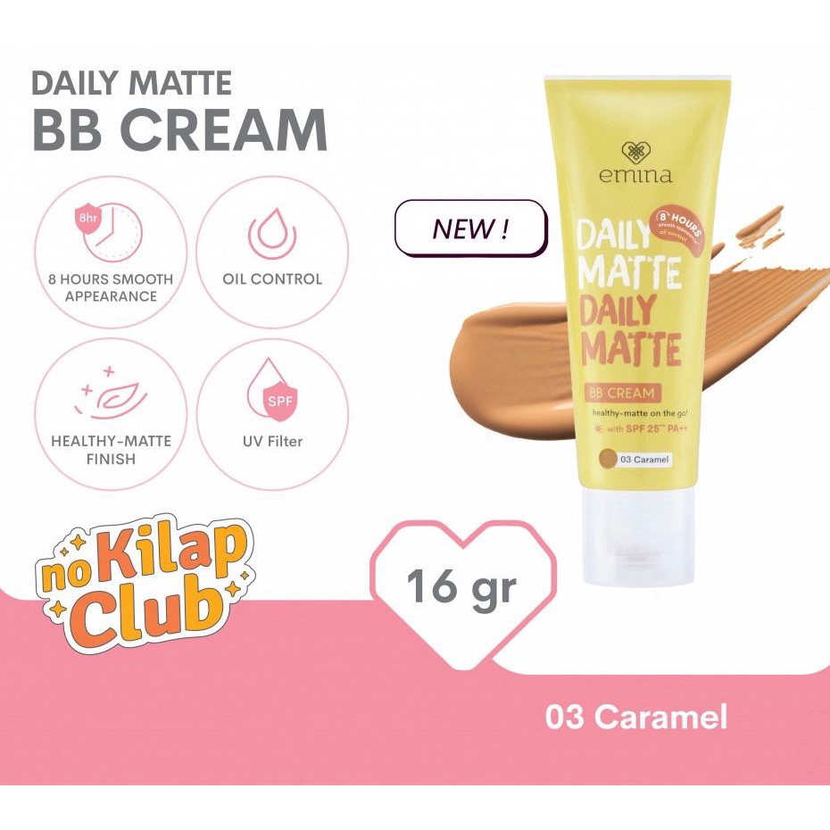 `ღ´ PHINKL `ღ´ Emina daily matte series bb cream,compact,loose powder makeup remaja cocok untuk kulit berjerawat sensitif berminyak