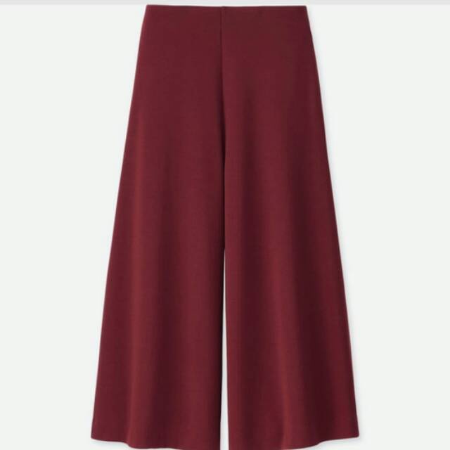 Original uniqlo celana crop ponte flare