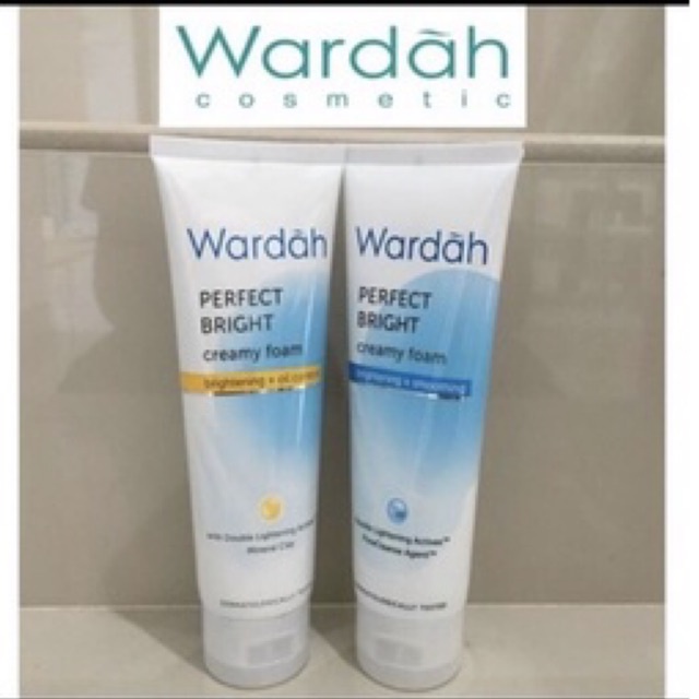 Wardah perfect bright creamy foam/ facial foam wardah