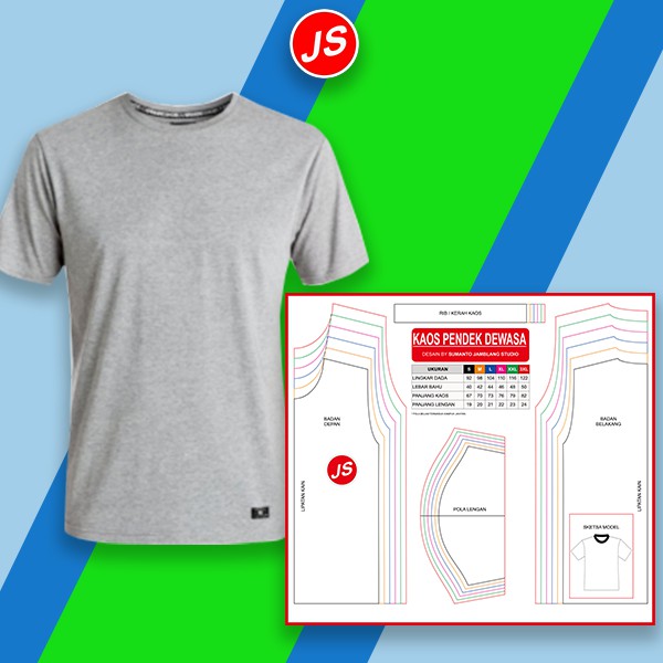  Pola  Jiplak Kaos  Lengan Pendek Dewasa Pola  Baju Jamblang 