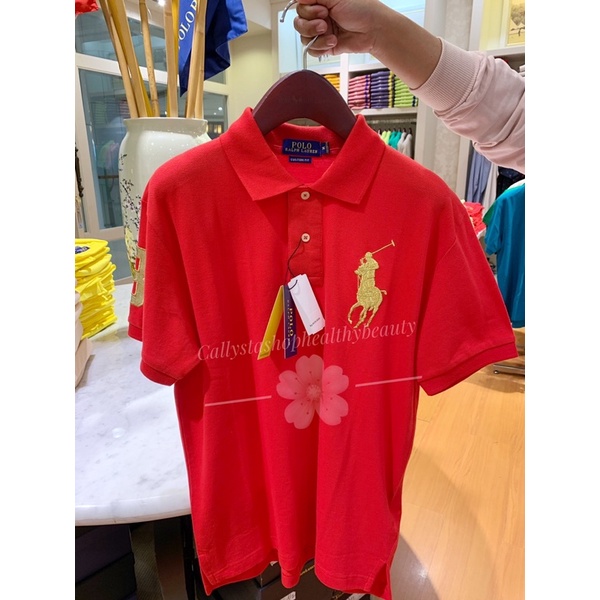 Polo Shirt Ralph Lauren PRL Red Original Kaos Polo Pria from 1.288 Size S,M,L,XL