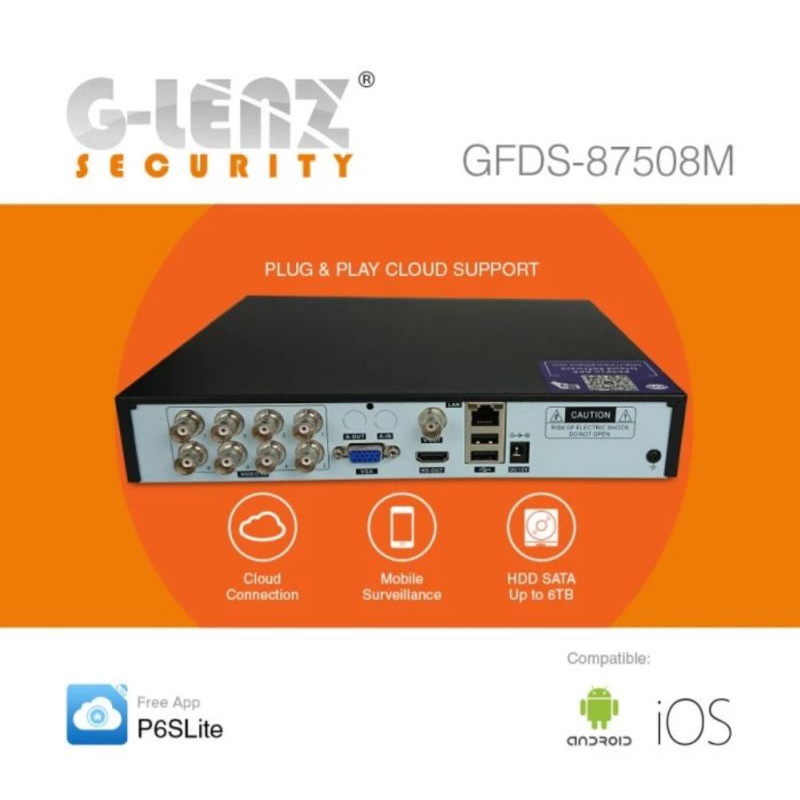 DVR 8ch GLENZ 5mp