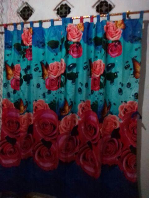 Gorden/korden/horden Pintu Dan Jendela Murah Blue Rosefly