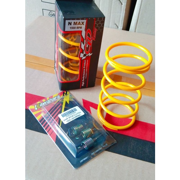 PAKETAN PER CVT CLD 1500RPM NMAX/AEROX/LEXI + PER KAMPAS GANDA KAWAHARA 1500RPM