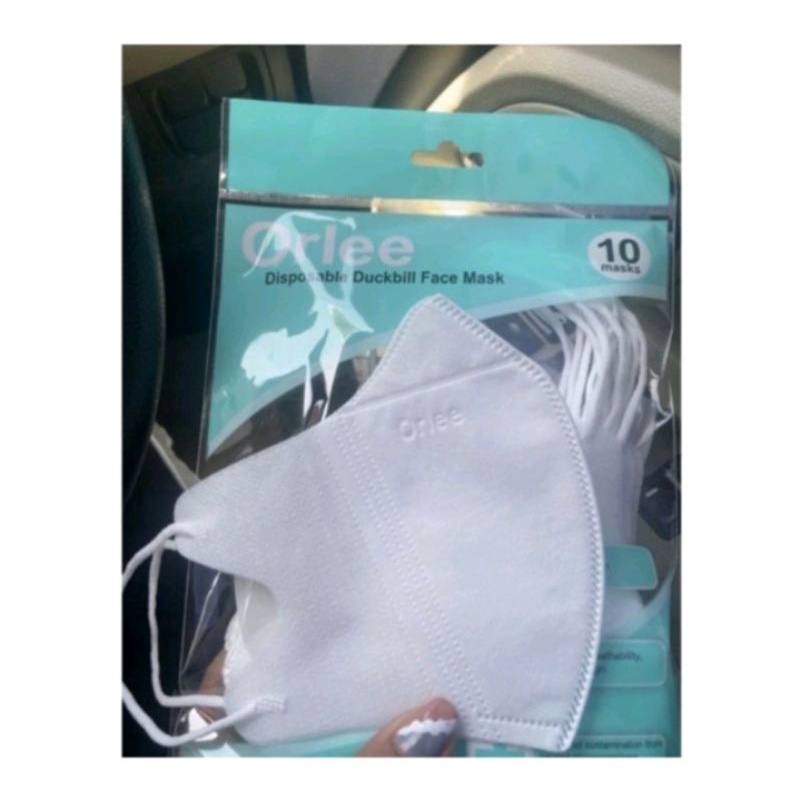 Masker duckbill 3ply orlee embos isi 10