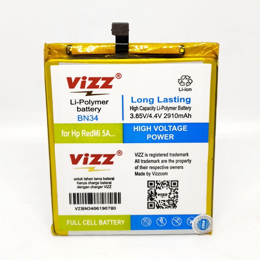VIZZ Baterai XIAOMI Redmi 5A BN34 ORIGINAL