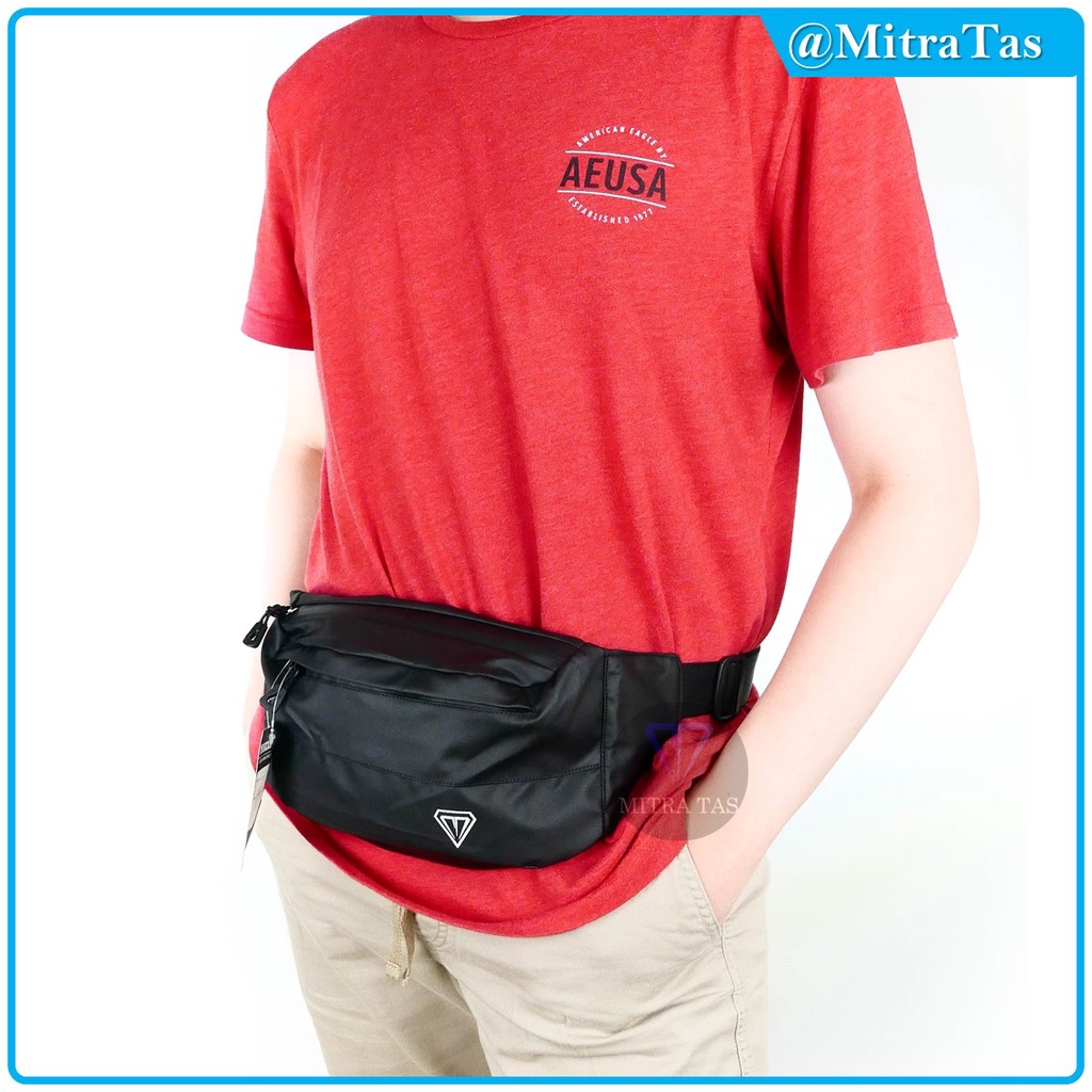 Waist Bag MitraX Jesko V2 Bahan Kulit Sitetis Bimo dengan KUALITAS TERBAIK! Tas Pinggang l WaistBag Simple dan Keren Cocok untuk Pria maupun Wanita