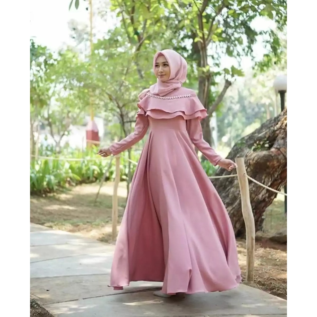 Zakira Dres / ( Ukuran M~L~XL ) Long Dress Moscrepe/ Baju Gamis Terbaru Lebaran Long Dress Pesta / Dress Kondangan / Gamis Remaja / Gamis Terbaru 2021 / Gamis Wanita Terlaris / Dress Wanita Terbaru 2023 / Gamis Wanita / Abaya terbaru / Baju Lebaran 2022