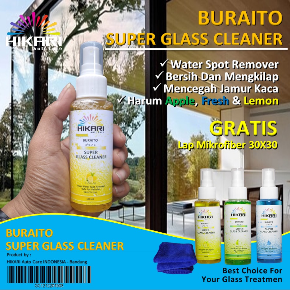 Promo Super Glass cleaner Pembersih Kaca Mobil Pembersih Kaca Pintu Jendela Pembersih Kaca Aquarium