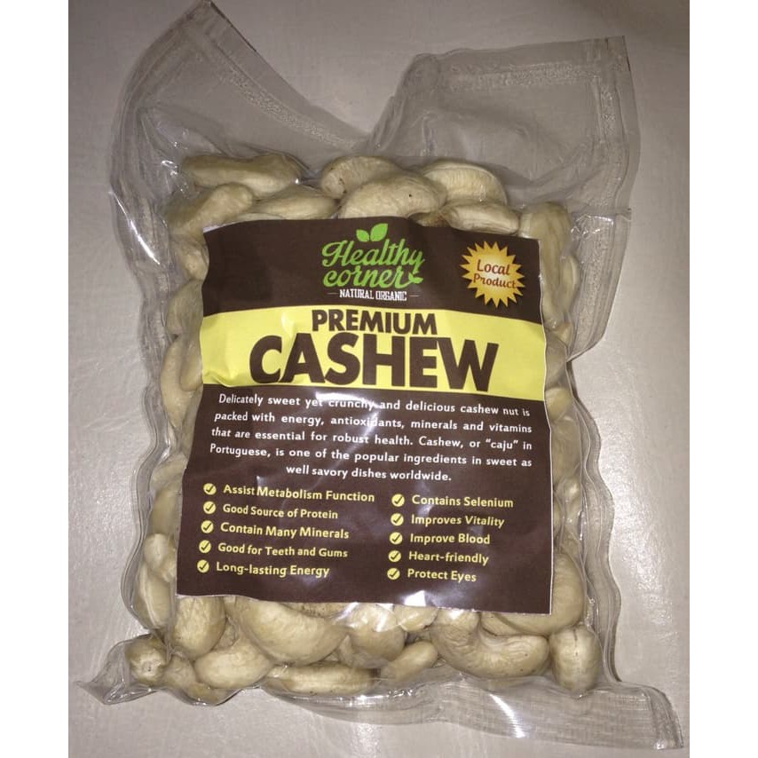 

Kacang Mede Mete Mentah Premium Raw Cashew Nut 250 gram