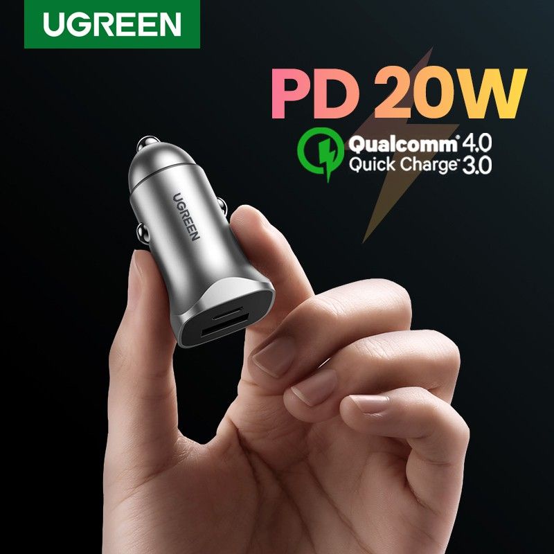 UGREEN Car Charger 4.0 3.0 QC PD USB Fast Charging Car Adapter