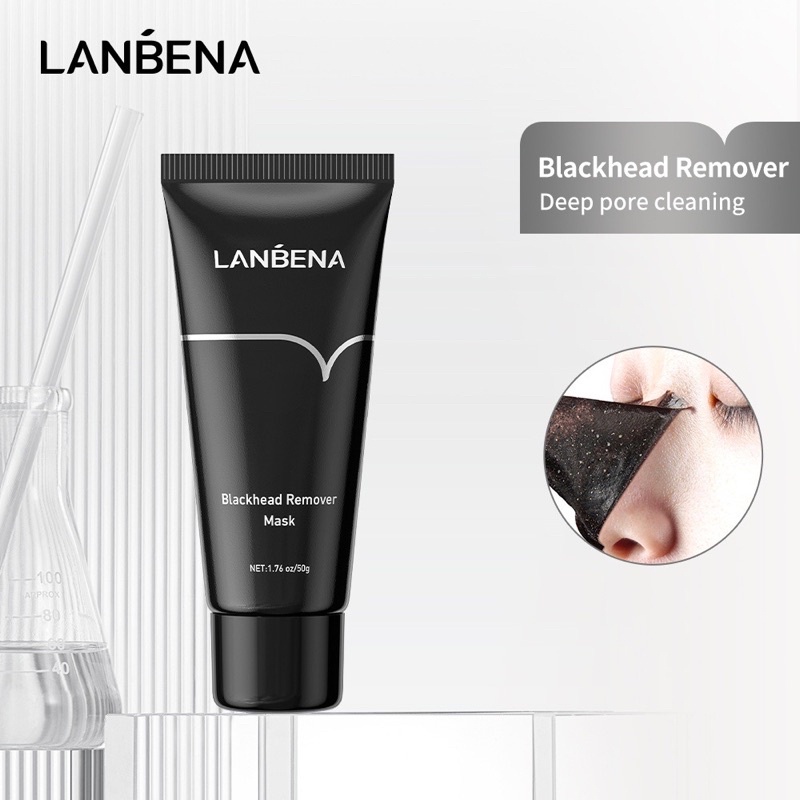 LANBENA Masker Komedo Bamboo Charcoal Blackhead Remover Peel Off Mask