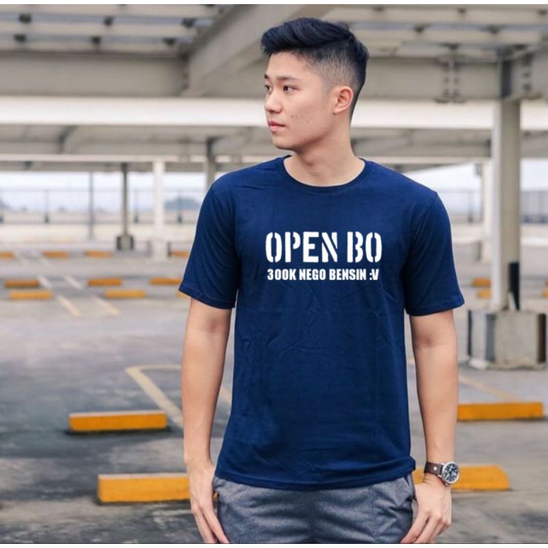 KAOS DISTRO PRIA | KAOS KATA KATA OPEN BO 300K NEGO BENSIN
