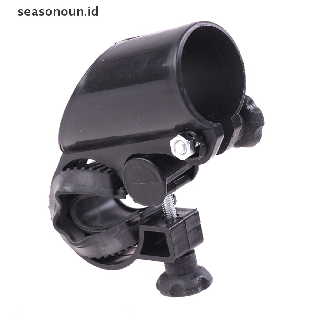 (seasonoun) Bracket Klem Mount Stang Sepeda Holder Lampu Senter LED