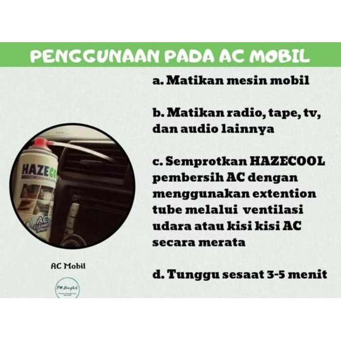 Hazecool AC Cleaner Spray Pembersih AC (AC Mobil - AC Rumah)