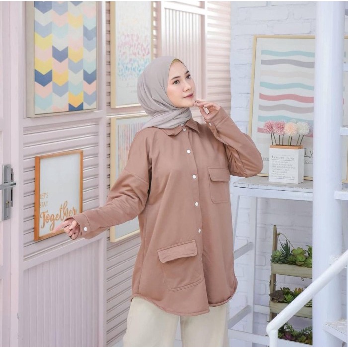 Jaket Wanita Jaket Wanita Casual / Jacket Wanita / Jeket Wanita / Jaket Cewek Korea - Mocca(X2C4) Ho