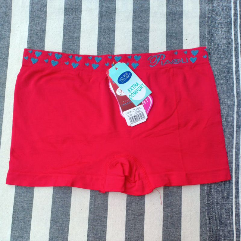 Boxer Wanita Halus Rajut Muat Besar / CD Boxer Jumbo Celana Dalam Wanita Jumbo Fit XXL Short 2in1