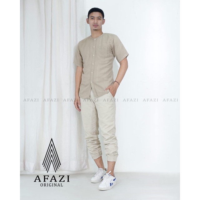 KEMEJA KOKO LINEN PREMIUM/KEMEJA KOKO/KEMKO AFAZI