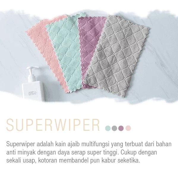 GOOD Kain Lap Multifungsi Microfiber Cleaning Cloth Kitchen Dish Towel