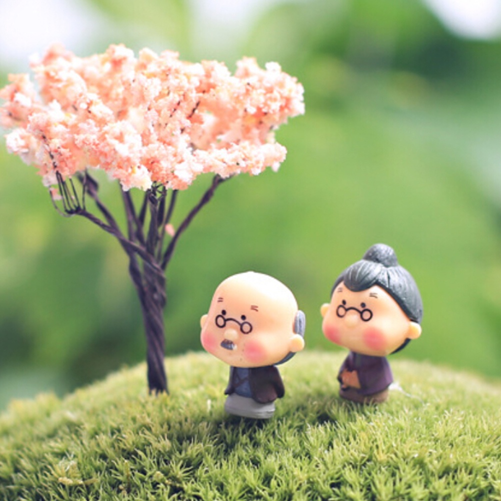 (Happy) Miniatur Rumah Boneka Bahan Resin Untuk Dekorasi Taman / Terrarium / Craft Diy