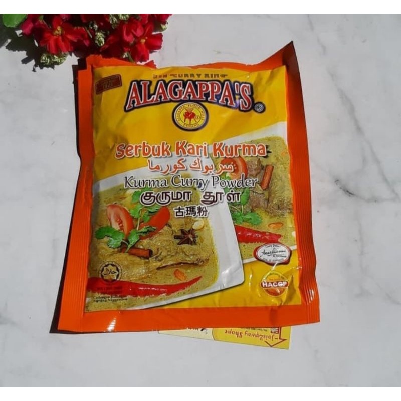 

Bumbu Instans Alagappas Serbuk Kari Kurma / kurna Curry Powder