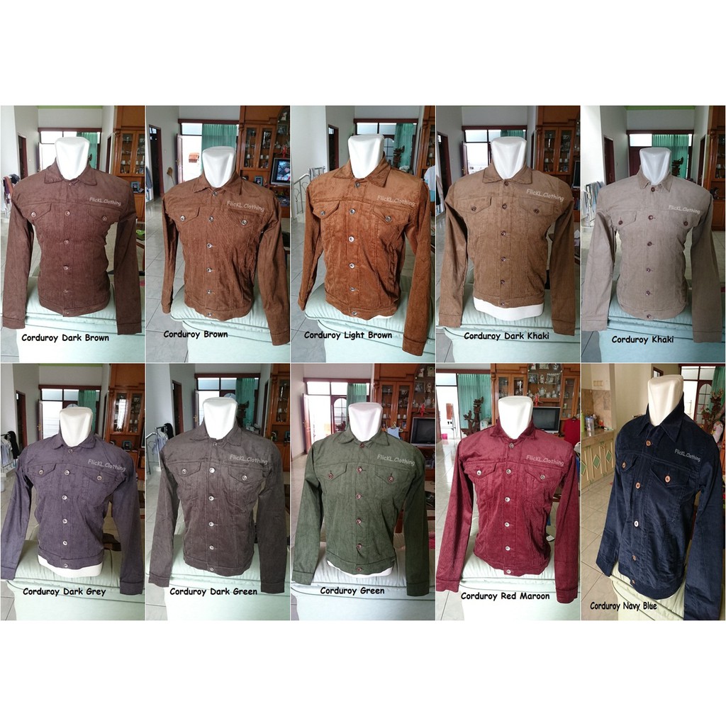 Jaket Corduroy Bebulu Serat Besar Jeans Denim