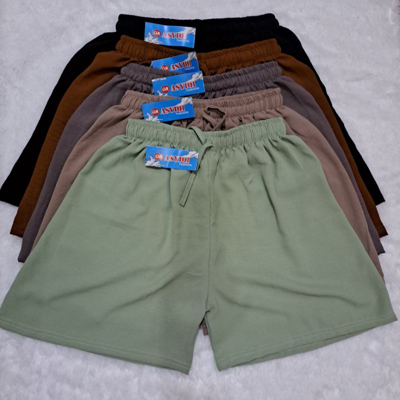 YES Celana Pendek Wanita Hotpants Knit Allsize Fit To Xl