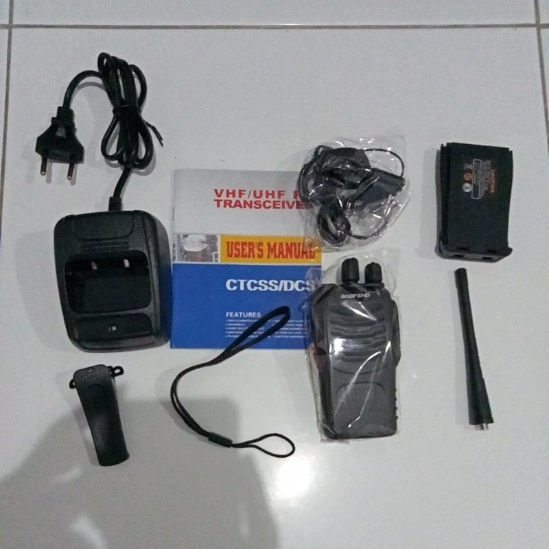 HT Baofeng 888S TANPA BOX + Earset Single Band UHF / HT Murah BF 888 S 16 Ch tanpa layar BF-888S