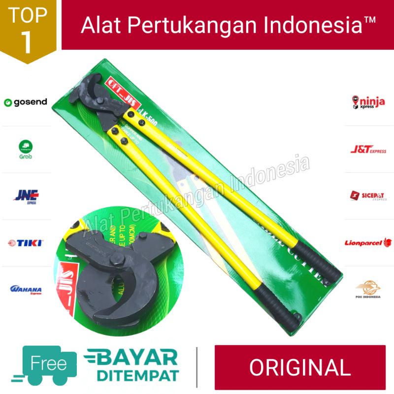 OPT_JIS Tang Potong Kabel Kawat Gunting Besi Baja Pemotong Cable Cutter Besar Panjang