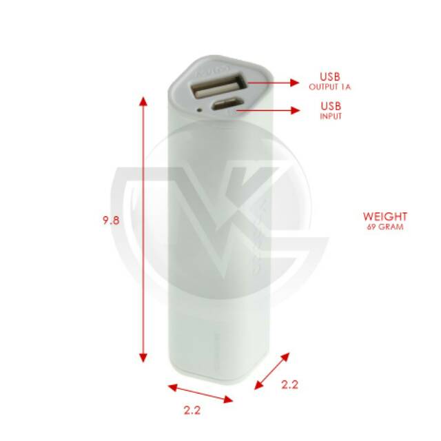 Powerbank Yoobao 2800mAh Simple YB-6001