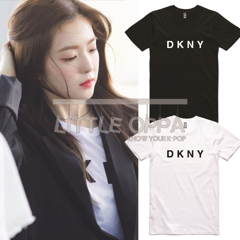 BAJU KAOS KPOP IDOL FASHION RED VELVET IRENE DKNY T-SHIRT