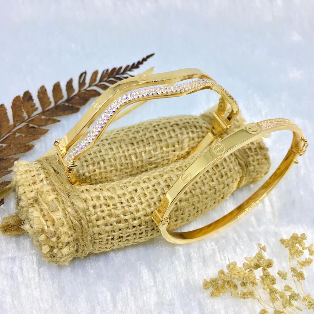 Gelang Emas Bangle Cartier Variasi 375 8k