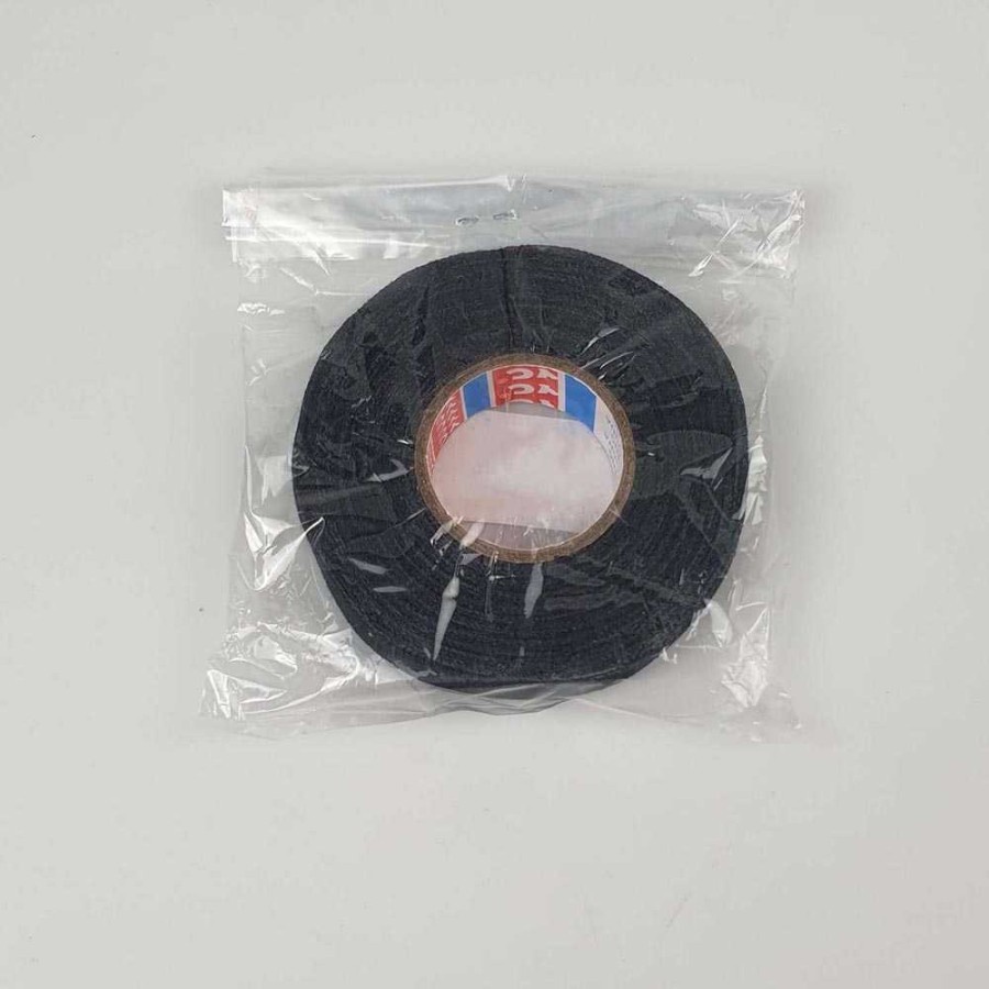 Lakban Isolasi Kain Kabel Listrik 19mmx15Meter Perekat Otomotif Wiring Harness Tape Vinyl Hitam