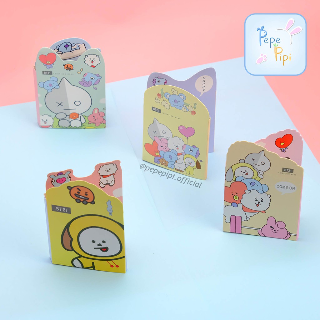 

Sticky Notes BT Boy Band Korea Lipat Post Memo Pembatas Buku