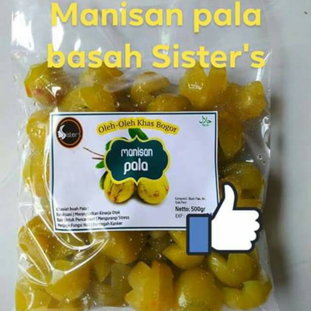 

Manisan Pala Basah Khas Bogor (Net 500 gr)