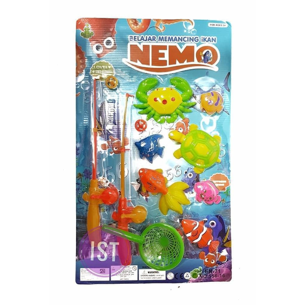 Pancingan Ikan Belajar Memancing Nemo 8 Ikan No 556 16 Shopee Indonesia