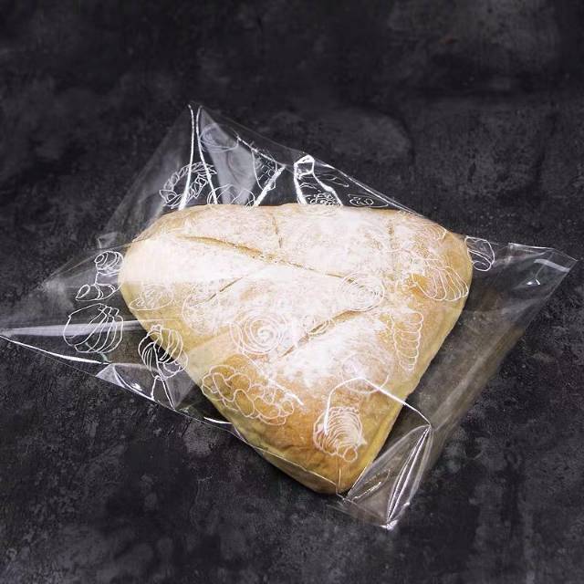 10pcs Plastik roti bakpao donat motif dan polos lucu| kemasan roti lucu 15x18+3