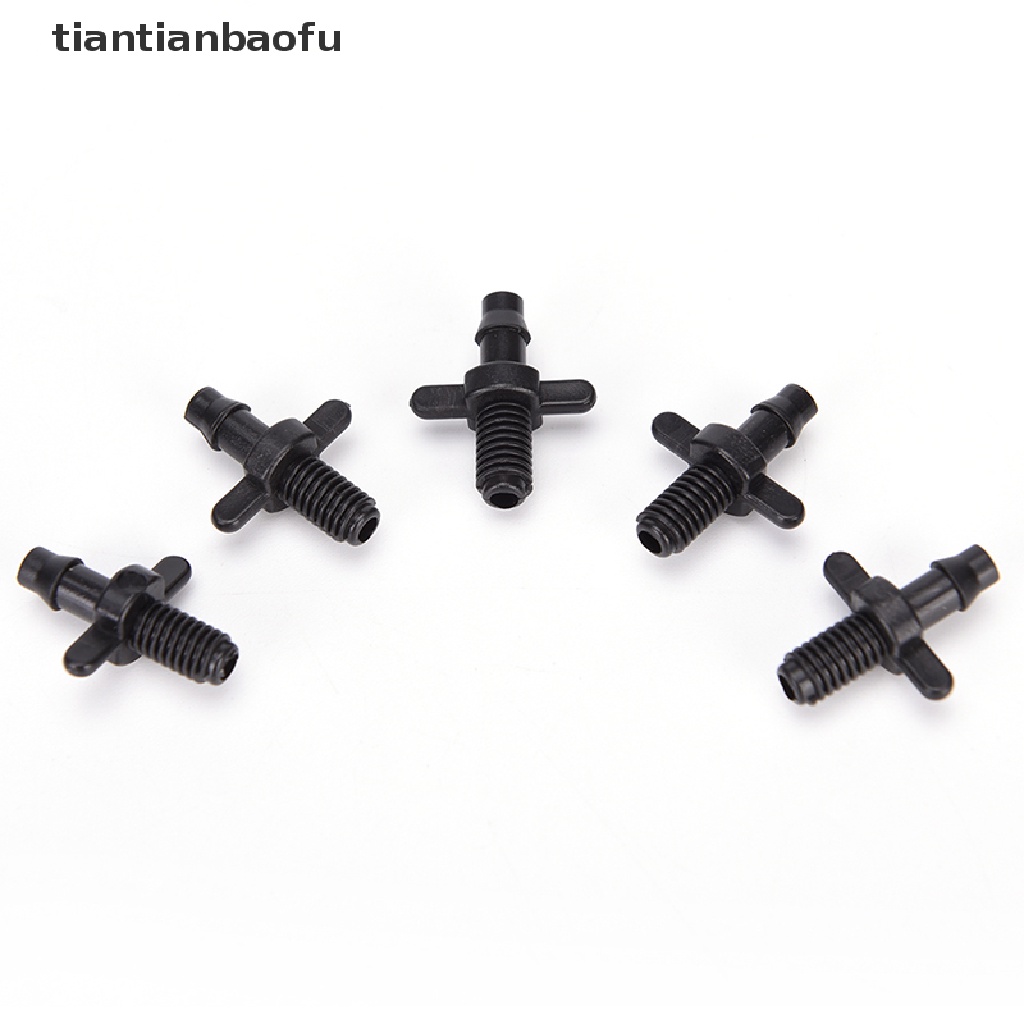 [tiantianbaofu] 50pcs4 / 7mm Splitter Adapter Connector Barb And Garden Irrigation Hoses Fittings 6mm Boutique