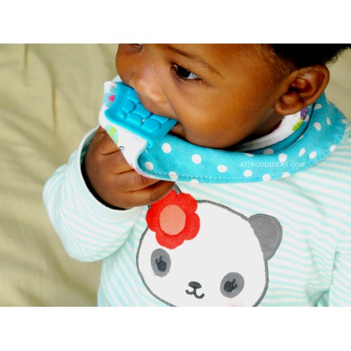 Nuby 1pk Bandana Bib With Teether